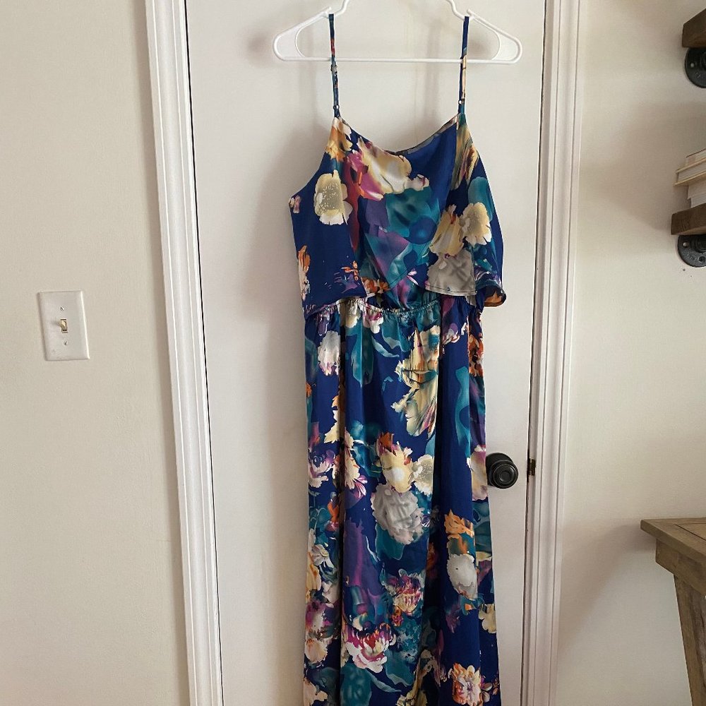 Silk Floral Maxi Dress